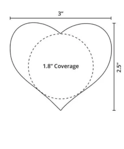 GE Apparel Beige Heart Nipple Pasties