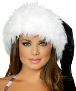 J. Valentine Black And White Santa Hat Accessories