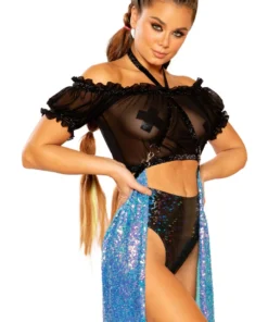 J. Valentine Lavender Harness Skirt