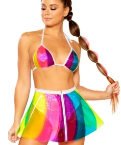 J. Valentine Clothing Rainbow Pinwheel Skirt