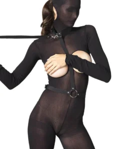 Leg Avenue Nylon Bondage Harness With Leash