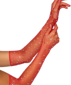 Leg Avenue Accessories Rhinestone Fishnet Gloves