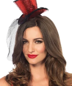 Leg Avenue Accessories Mini Glitter Top Hat