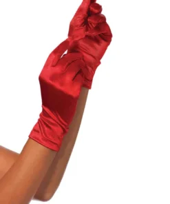 Leg Avenue Satin Wrist Length Gloves