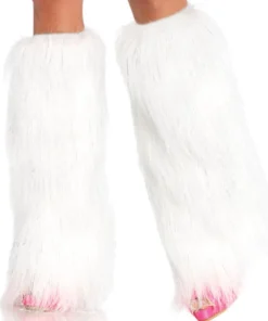Leg Avenue Furry Lurex Leg Warmers Music Festival Wear