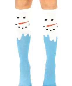 Leg Avenue Hosiery Snowman Print Knee Highs