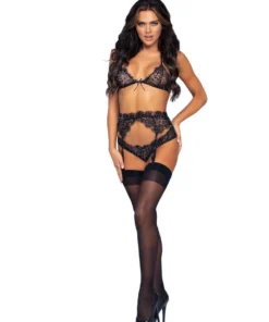 Leg Avenue Eyelash Lace And Rhinestone Bra Set 10 Leg Avenue Eyelash Lace And Rhinestone Bra Set