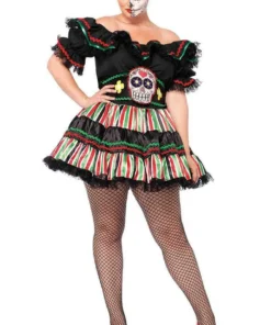 Leg Avenue Plus Costumes Queen Size Dia De Los Costume