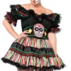 Leg Avenue Plus Costumes Queen Size Dia De Los Costume