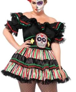 Leg Avenue Plus Costumes Queen Size Dia De Los Costume
