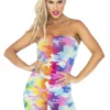 Leg Avenue Rainbow Camo Strapless Romper