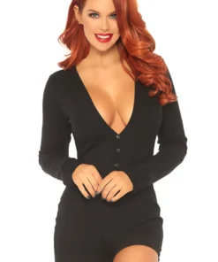 Leg Avenue Long John Romper Lingerie
