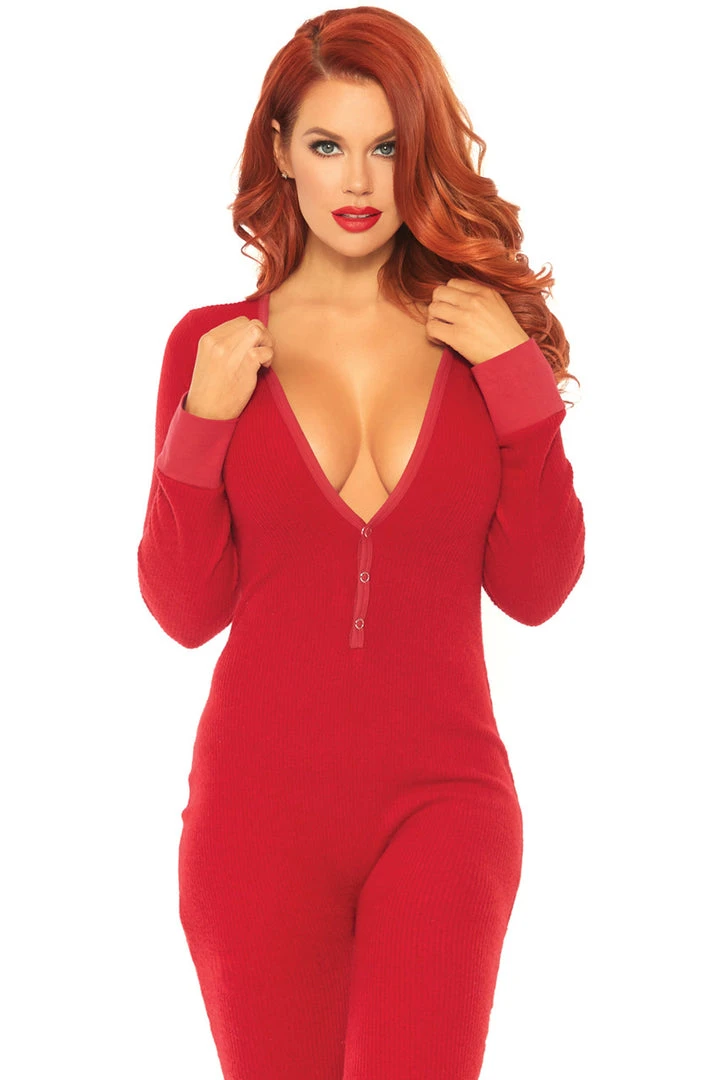 Leg Avenue Women's Open Back Long Johns 3 Leg Avenue Women's Open Back Long Johns