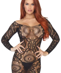 Leg Avenue Neon Crochet Mini Dress