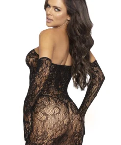 Leg Avenue Lace Tube Dress And Gloves