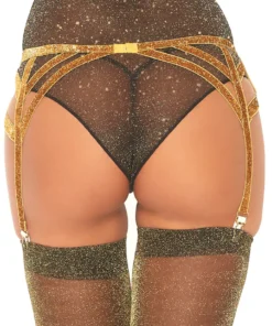 Leg Avenue Lingerie Lurex Garter Belt 7 Leg Avenue Lingerie Lurex Garter Belt