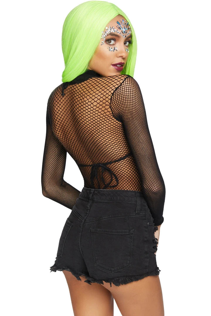 Leg Avenue High Neck Fishnet Bodysuit 7 Leg Avenue High Neck Fishnet Bodysuit