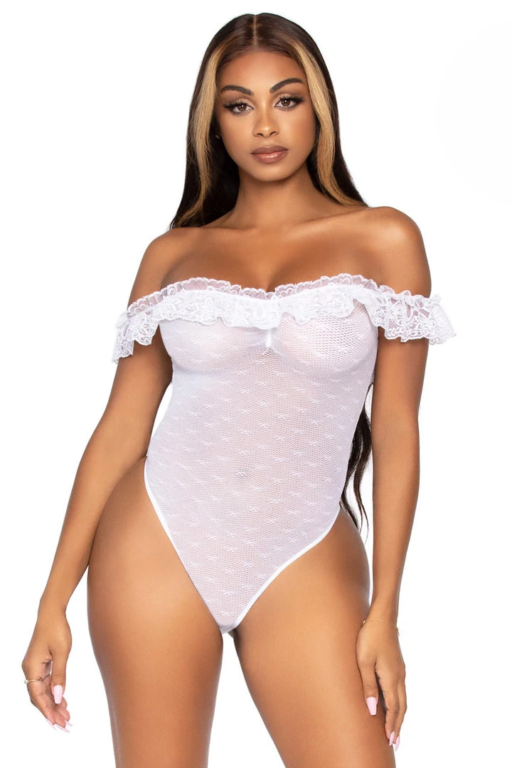 Leg Avenue Lace Ruffle Teddy 10 Leg Avenue Lace Ruffle Teddy