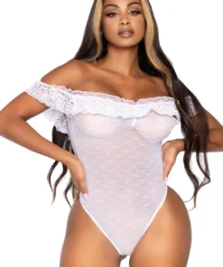 Leg Avenue Lace Ruffle Teddy 12 Leg Avenue Lace Ruffle Teddy