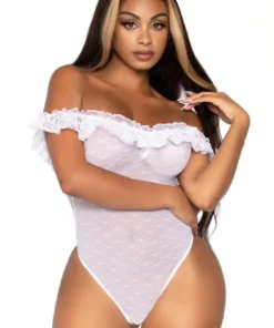 Leg Avenue Lace Ruffle Teddy 14 Leg Avenue Lace Ruffle Teddy