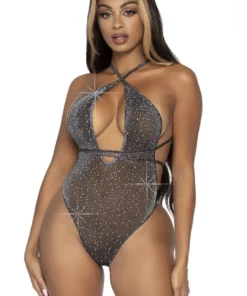 Leg Avenue Convertible Plunging Rhinestone Teddy Lingerie 11 Leg Avenue Convertible Plunging Rhinestone Teddy Lingerie