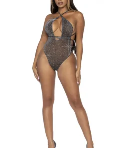 Leg Avenue Convertible Plunging Rhinestone Teddy Lingerie 15 Leg Avenue Convertible Plunging Rhinestone Teddy Lingerie