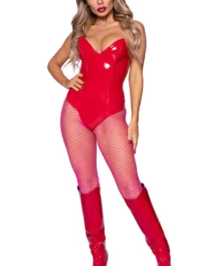 Leg Avenue Boned Vinyl Bodysuit