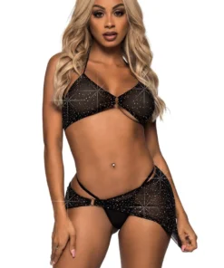 Leg Avenue Euphoric Sparkle Bra Set