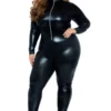 Leg Avenue Plus Size Wet Look Bodysuit