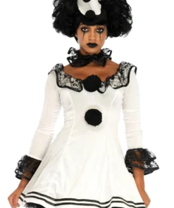 Leg Avenue Sexy Halloween Costumes Black And White Clown Costume