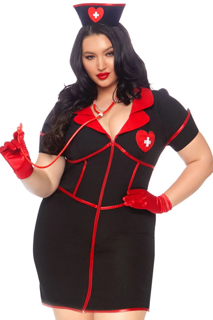 Leg Avenue Plus Size Bedside Babe Costume 3 Leg Avenue Plus Size Bedside Babe Costume