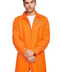 Leg Avenue Sexy Halloween Costumes Men's Prison Jumpsuit Costume