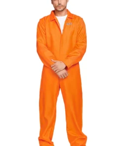 Leg Avenue Sexy Halloween Costumes Men's Prison Jumpsuit Costume