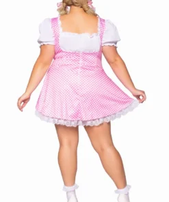 Leg Avenue Plus Size Pink Gingham Costume