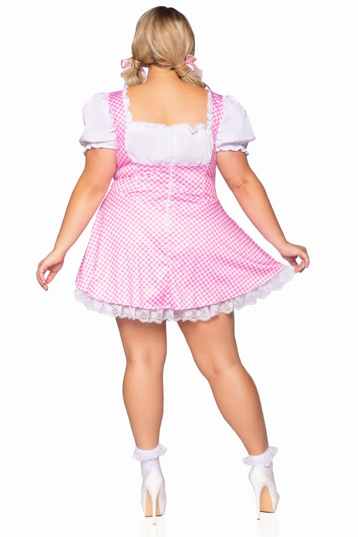 Leg Avenue Plus Size Pink Gingham Costume 2 Leg Avenue Plus Size Pink Gingham Costume