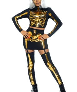 Leg Avenue Golden Skeleton Costume