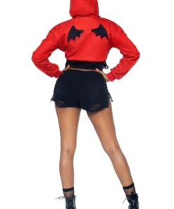 Leg Avenue Cropped Devil Hoodie Sexy Halloween Costumes