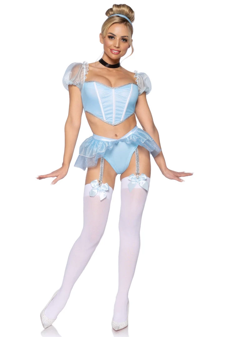 Leg Avenue Glass Slipper Cinderella Costume 1 Leg Avenue Glass Slipper Cinderella Costume