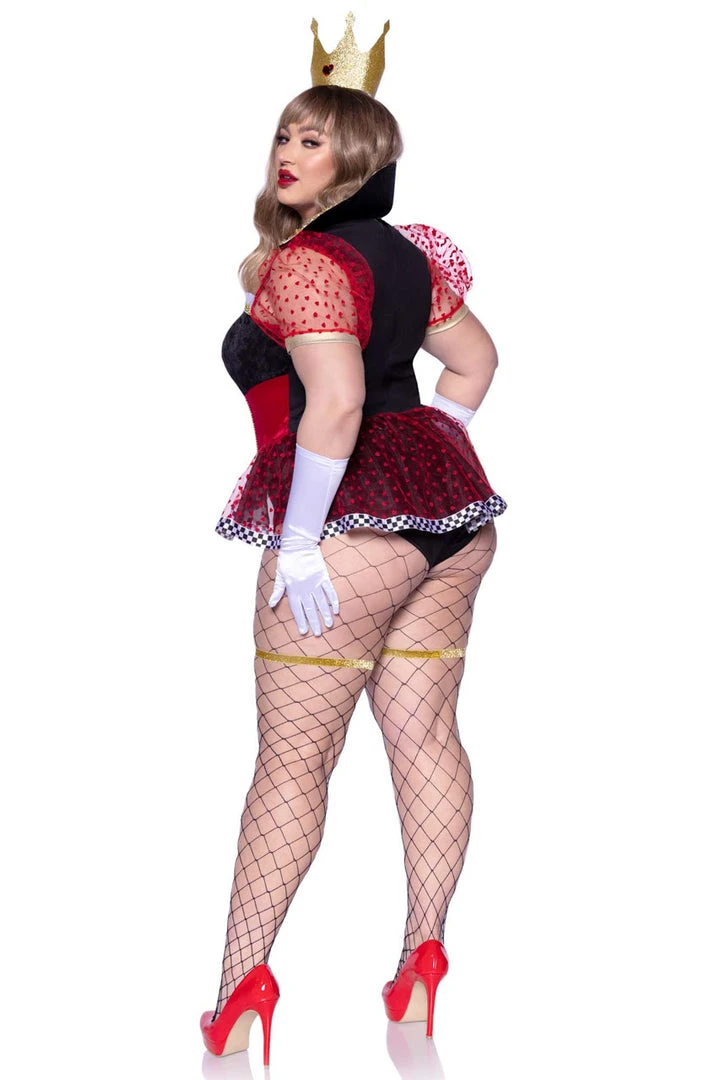 Leg Avenue Plus Size Ravishing Red Queen Costume 2 Leg Avenue Plus Size Ravishing Red Queen Costume