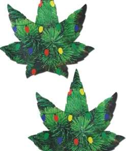 Pastease Holiday Indica Pot Leaves Nipple Pasties