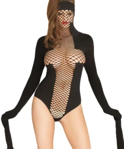 Leg Avenue Lingerie Net Masked Teddy