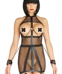 Leg Avenue Fishnet Bondage Garter Dress