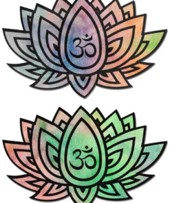 3WISHES Pastel Tie-Dye Rainbow Lotus Pasties