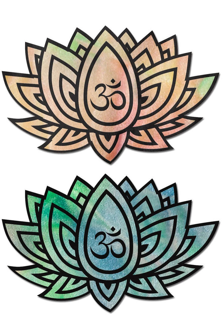 3WISHES Pastel Tie-Dye Rainbow Lotus Pasties 2 3WISHES Pastel Tie-Dye Rainbow Lotus Pasties