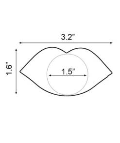 GE Apparel Yellow Lips Nipple Pasties