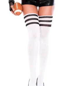Music Legs Athletic Striped Thigh Highs Hosiery 76 Music Legs Athletic Striped Thigh Highs Hosiery