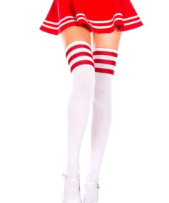 Music Legs Athletic Striped Thigh Highs Hosiery 91 Music Legs Athletic Striped Thigh Highs Hosiery