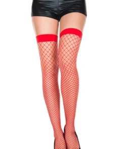 Music Legs Fishnet Thigh High Stockings Hosiery