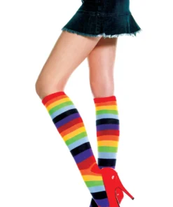 Music Legs Rainbow Knee Highs