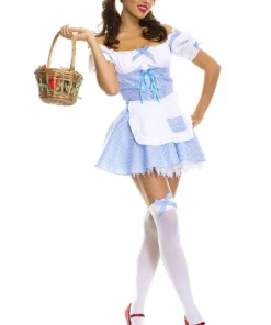 Music Legs Blue Gingham Costume